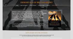 Desktop Screenshot of immortalsofbritishsport.com