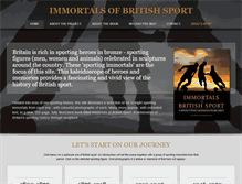 Tablet Screenshot of immortalsofbritishsport.com